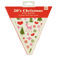 paper bunting (3 metres) - 50s christmas
