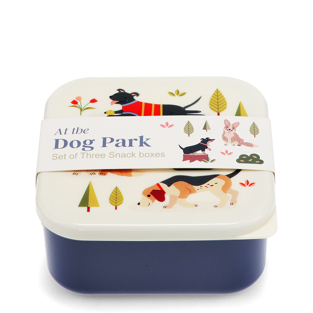 snack boxes (set of 3) - dog park