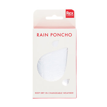 emergency rain poncho - red box