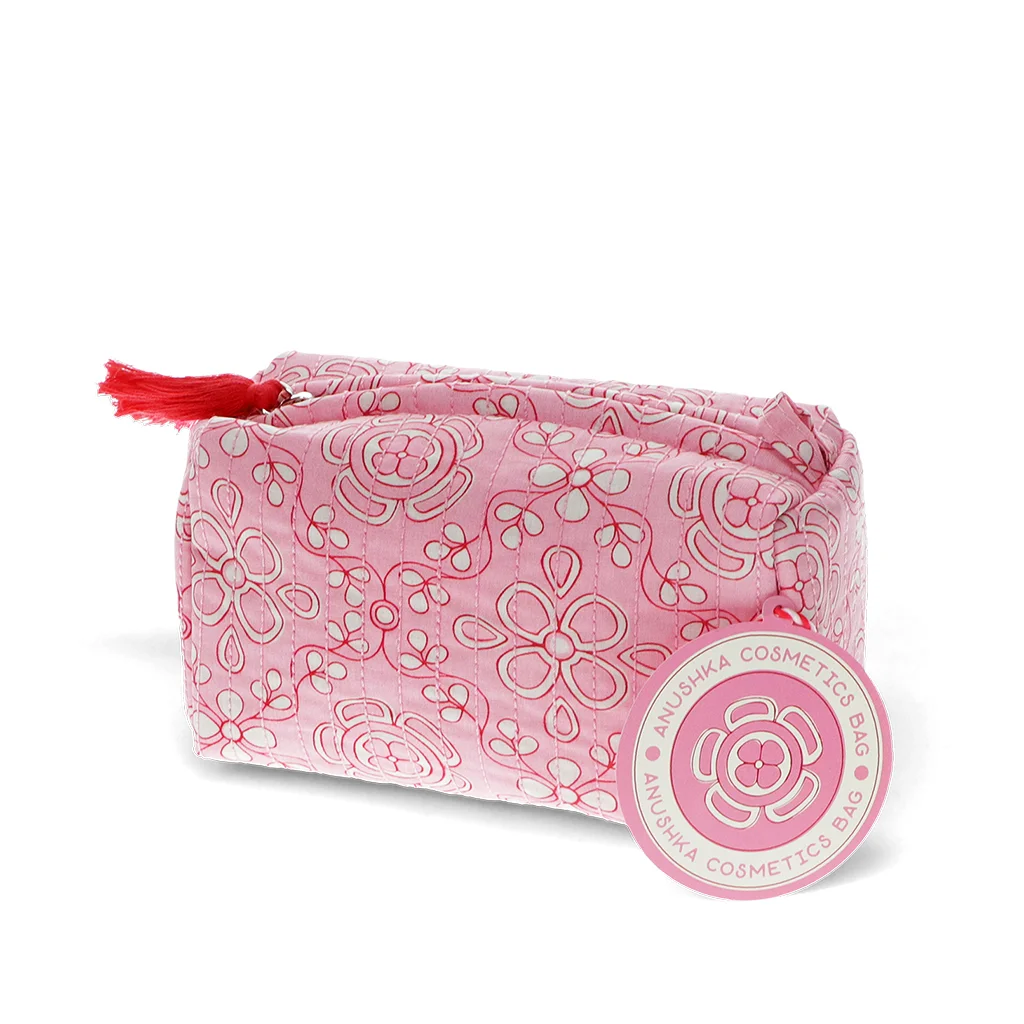 quilted makeup bag - anushka