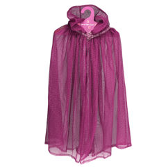 children's glitter cape - dark pink