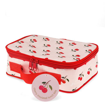 soft insulated lunch box - little cherry