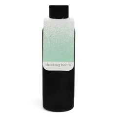 rubber coated steel bottle 500ml - black rubber coated steel bottle 500ml - black