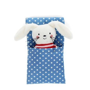 mini bunny in a little box - soft toy