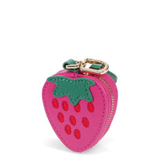 strawberry coin purse key chain