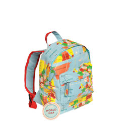 mini children's backpack - world map