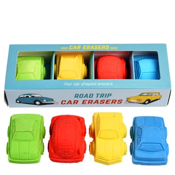 gommes voiture road trip (lot de 4) gommes voiture road trip (lot de 4)