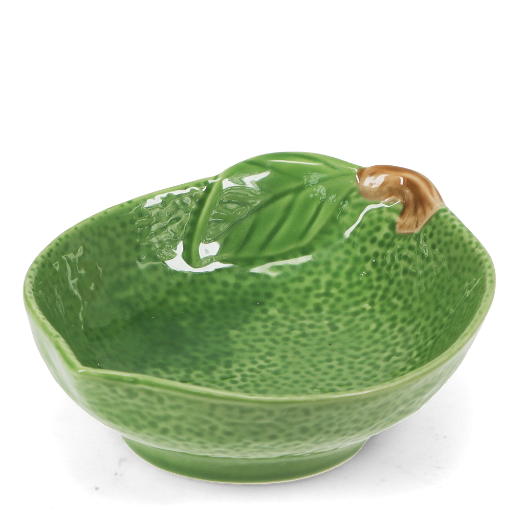 fruit-shaped stoneware bowl - lime