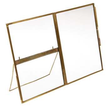 standing brass frame 18x13cm