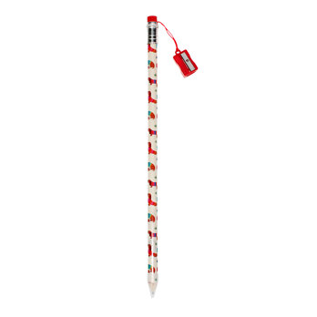 crayon géant avec taille-crayon - teckel ensoleillé