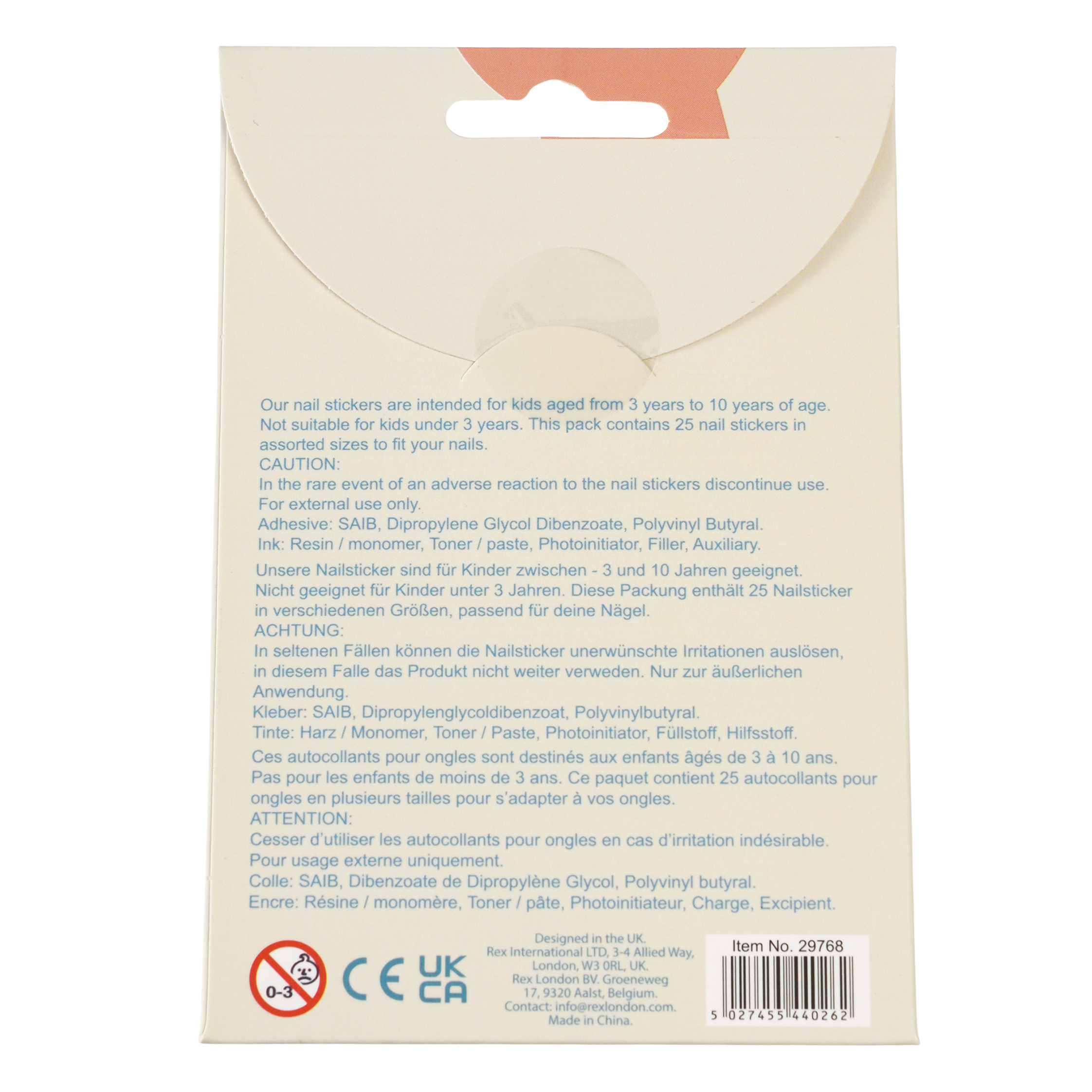 children's nail stickers - wild wonders