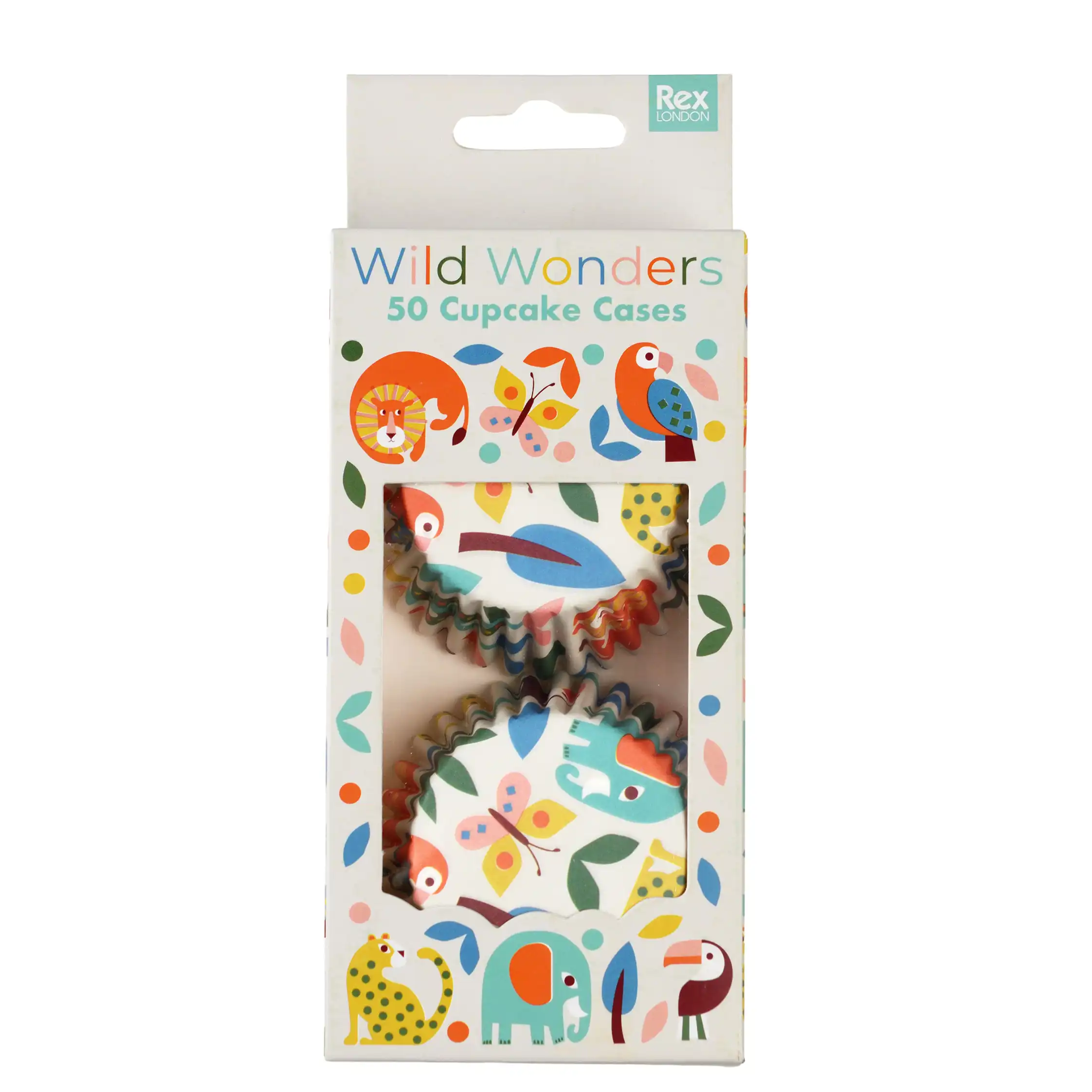 moldes para magdalenas wild wonders (paquete de 50)