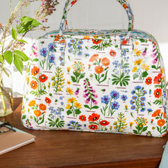 wochenendtasche wild flowers