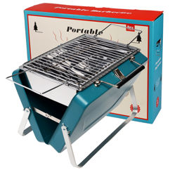 valise portable barbecue - bleu