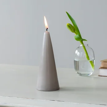small cone candle - light grey small cone candle - light grey