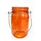 jam jar tealight holder - orange