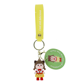 schlüssel- oder taschenanhänger - strawberry girl