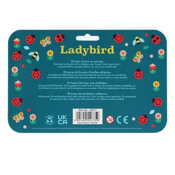 stick on earrings (30 pairs) - ladybird stick on earrings (30 pairs) - ladybird