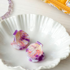 mini pinces à cheveux (lot de 2) - coquillages