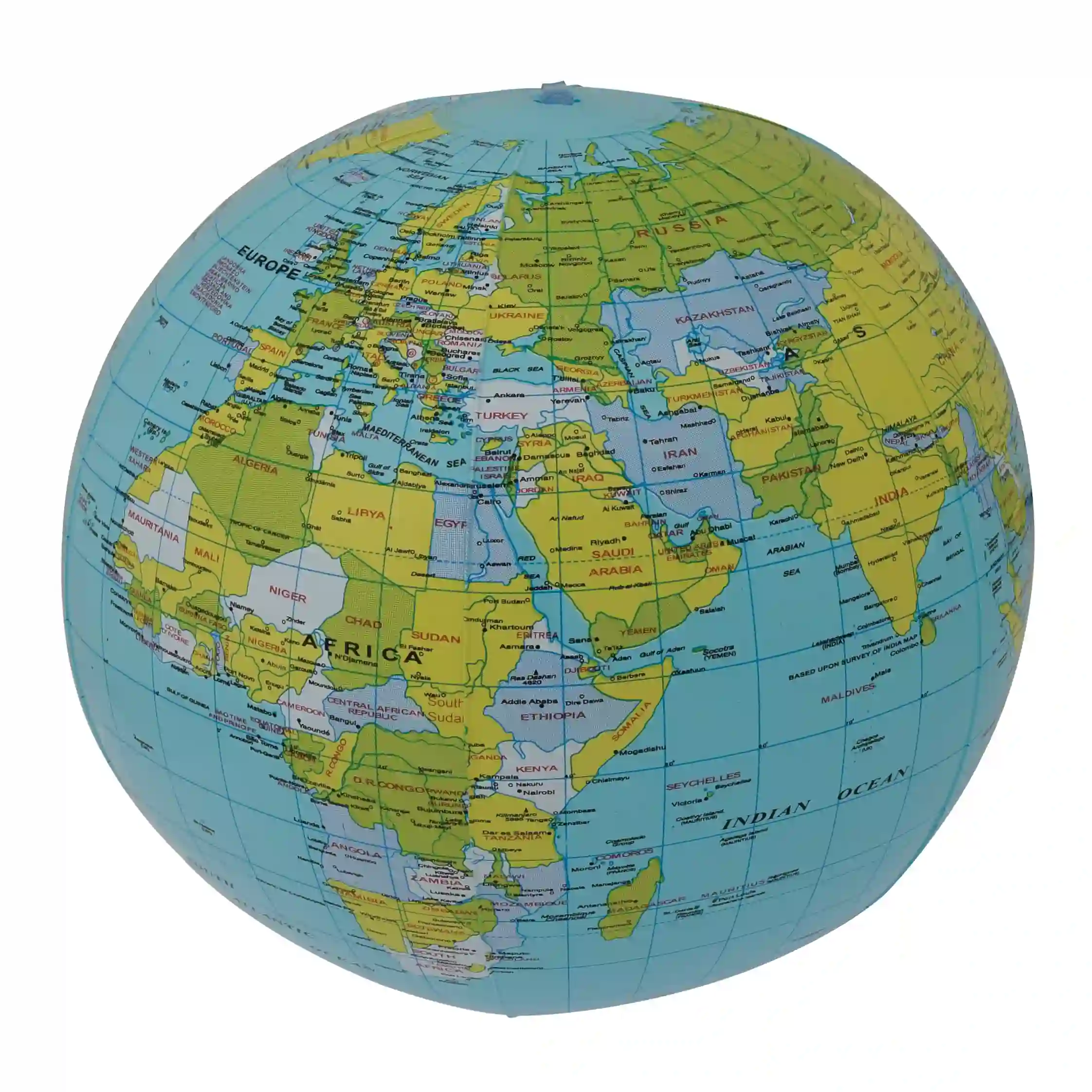 globe terrestre gonflable