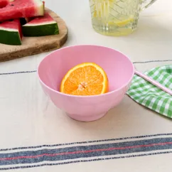 melamine bowl - pink melamine bowl - pink
