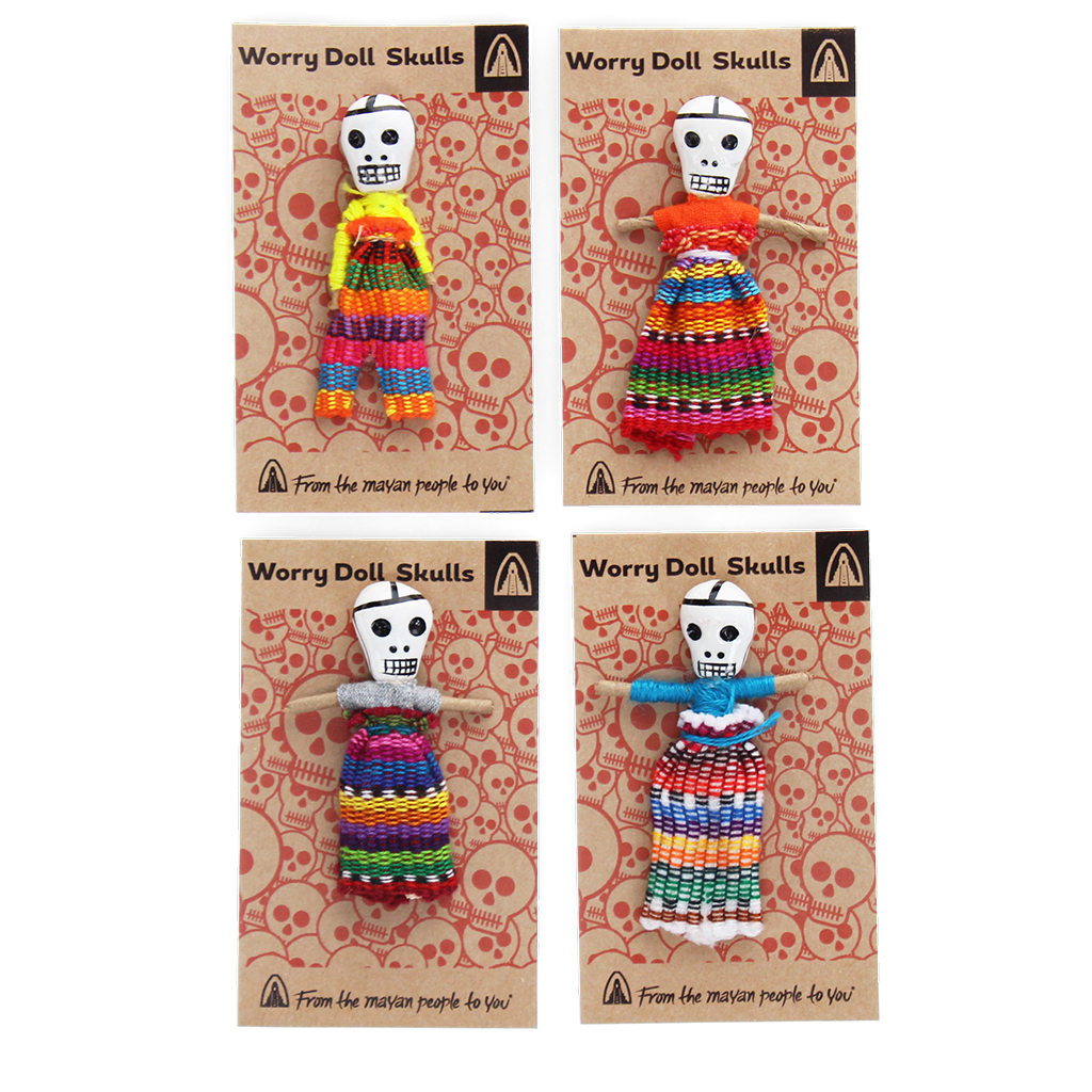 worry dolls - skull (assorted)