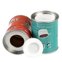 tin salt and pepper shakers - sel and poivre  tin salt and pepper shakers - sel and poivre