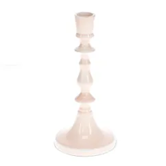candelabro esmaltado (19cm) - rosa