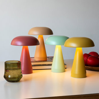 dimmable mushroom touch lamp - mint green