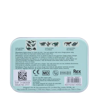 children's plasters in a tin (30 pcs) - prehistoric land children's plasters in a tin (30 pcs) - prehistoric land