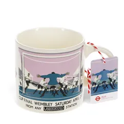 ceramic mug - tfl vintage poster "cup final" ceramic mug - tfl vintage poster "cup final"