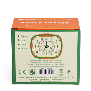 retro alarm clock - green