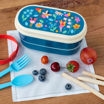 children's bento box - fairies in the garden