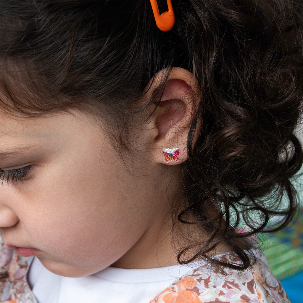 boucles d'oreilles à coller (30 paires) - floral flutter