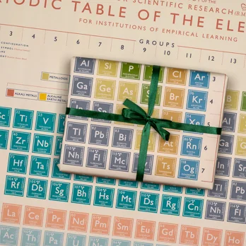 wrapping paper sheets - periodic table wrapping paper sheets - periodic table