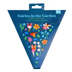 papiergirlande fairies in the garden