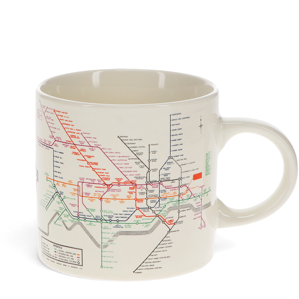 ceramic mug - tfl heritage tube map