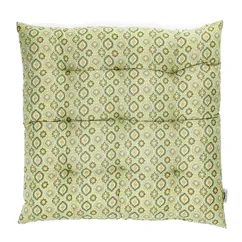 coussin d'assise (37x37cm) - blockprint vert coussin d'assise (37x37cm) - blockprint vert