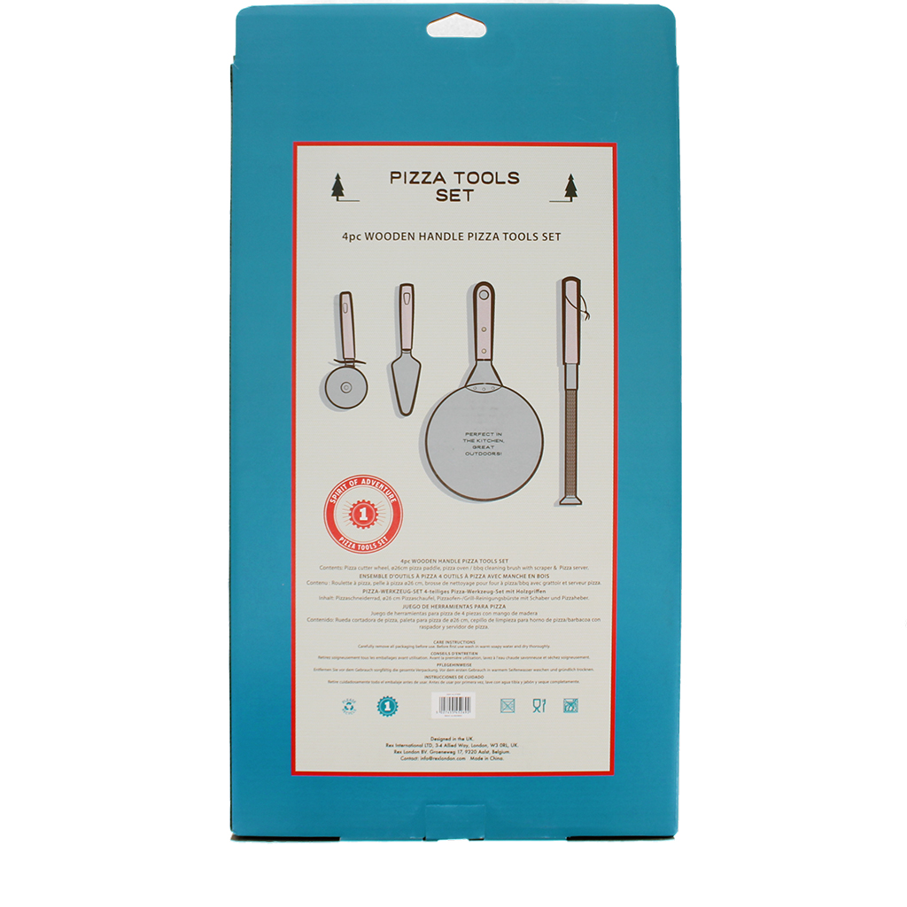 ustensiles à pizza (lot de 4) - spirit of adventure