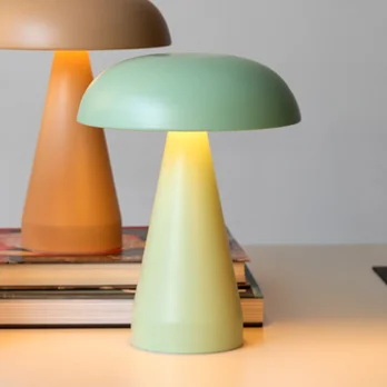 lampe de table champignon à intensité variable tactile - vert menthe lampe de table champignon à intensité variable tactile - vert menthe
