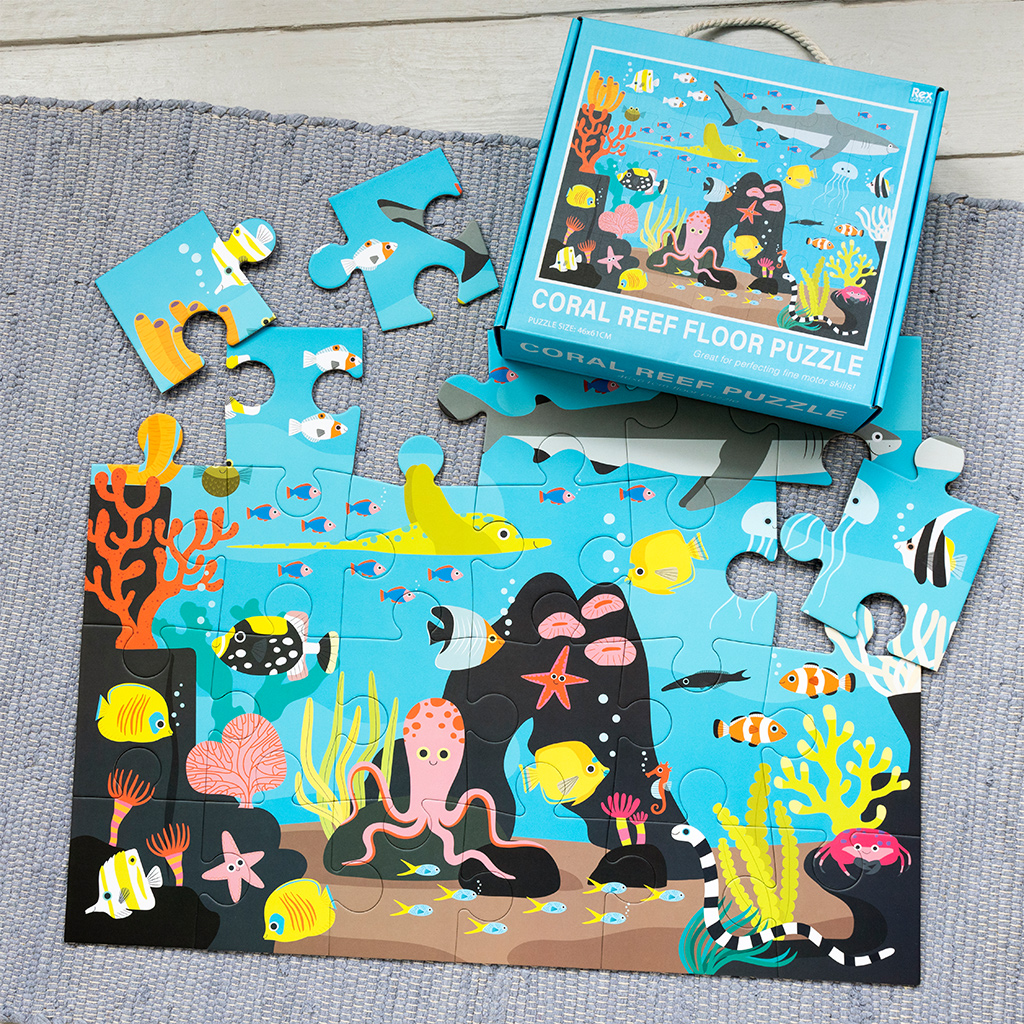 floor puzzle (24 pieces) - coral reef