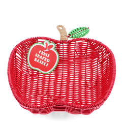 panier tressé de fruits d'été - pomme