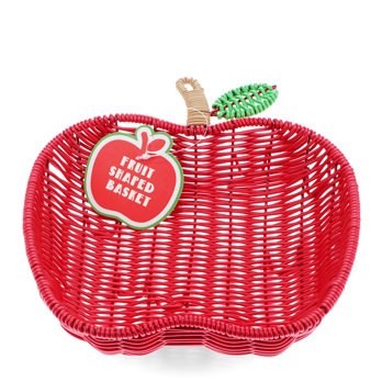 panier tressé de fruits d'été - pomme
