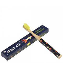 children's bamboo toothbrush - space age