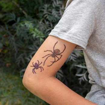 temporary tattoos - spiders