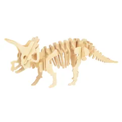 rompecabezas de madera 3d triceratops