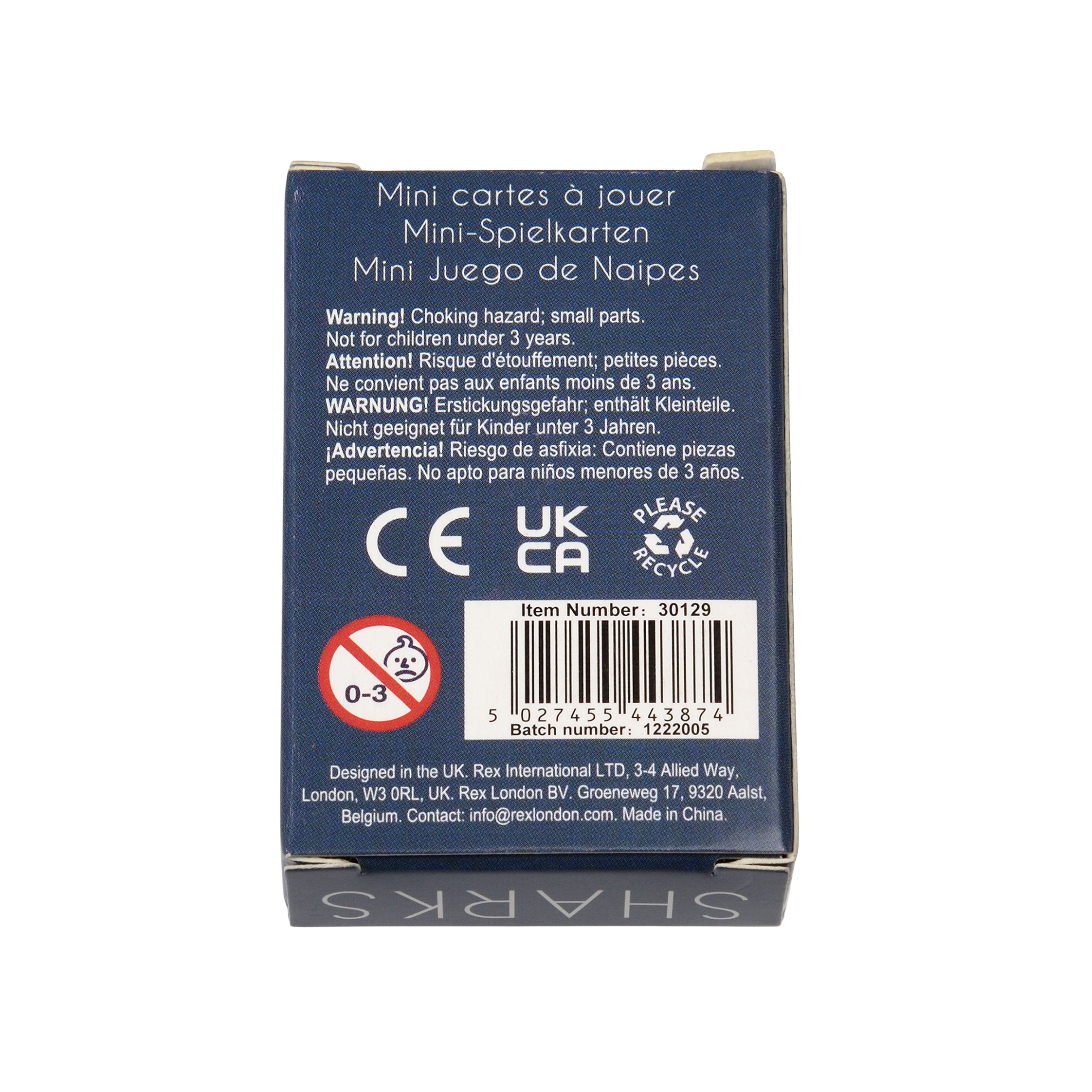 mini-spielkarten sharks