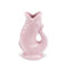 ceramic fish vase - pink