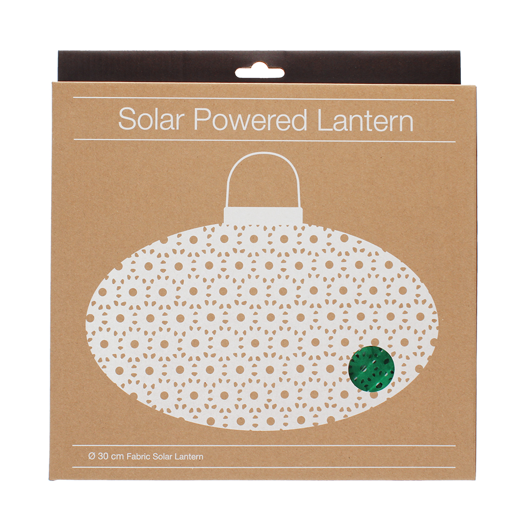 outdoor solar ufo lantern - green