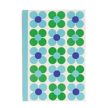 a5 notebook - blue and green daisy a5 notebook - blue and green daisy